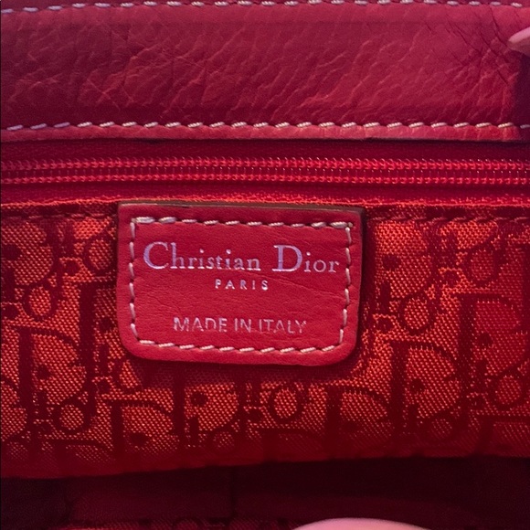 CHRISTIAN DIOR Leather CD Flap Saddle Bag - Picture 8 of 16